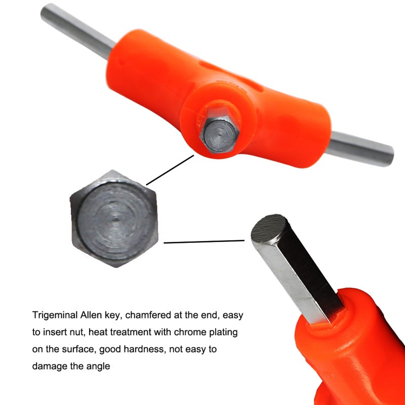 New Hope Store 3-Way Bike Hex Wrench Set, Y Allen Wrench All-In-One Multifunctional Biking Maintenance Tool Cycling Torque Spanner Internal Hex Key Repair Tool for Mountain Bicycle, 3Pcs(2.5, 3, 4, 5, 6, 8mm) - Image 3